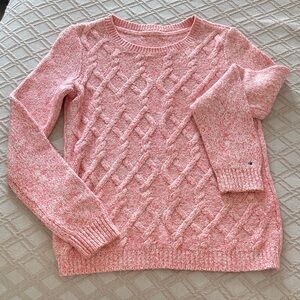 Tommy Hilfiger Pink Cable Knit Sweater